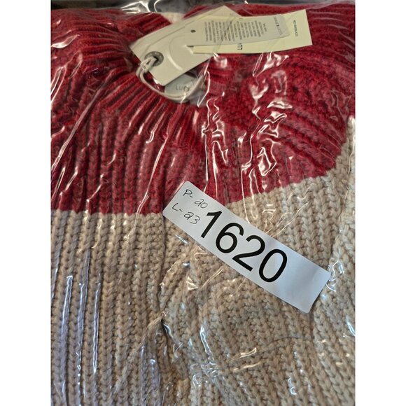 Lucky Brand Womens Colorblock Sweater cottagecore warm soft - Picture 9 of 9